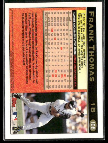 1997 Topps Frank Thomas #108