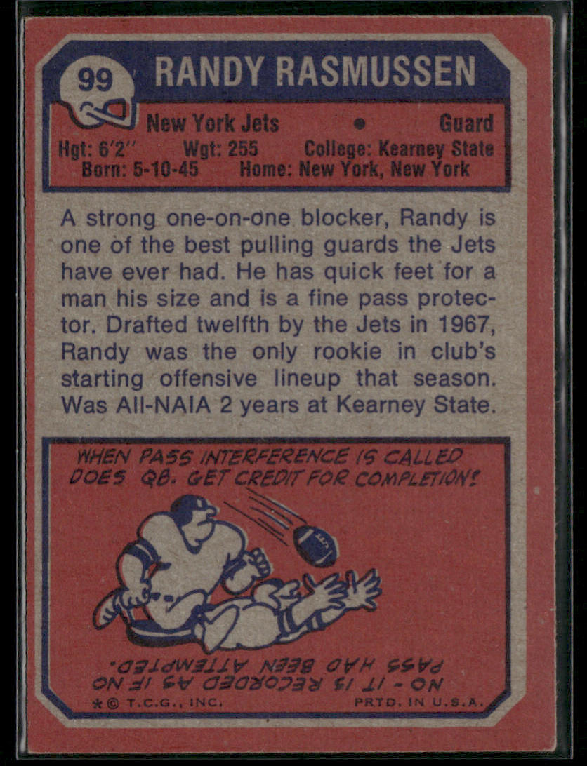 1973 Topps Randy Rasmussen #99