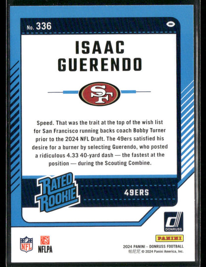 2024 Panini Isaac Guerendo #336 Rated Rookie