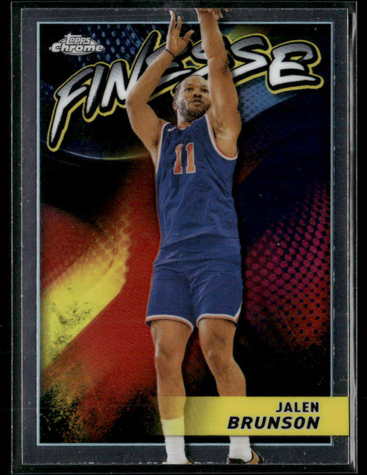 2023-24 Topps Chrome Jalen Brunson #F-14 Finesse