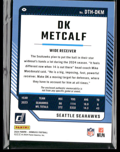 2024 Donruss DK Metcalf #DTH-DKM Threads Patch