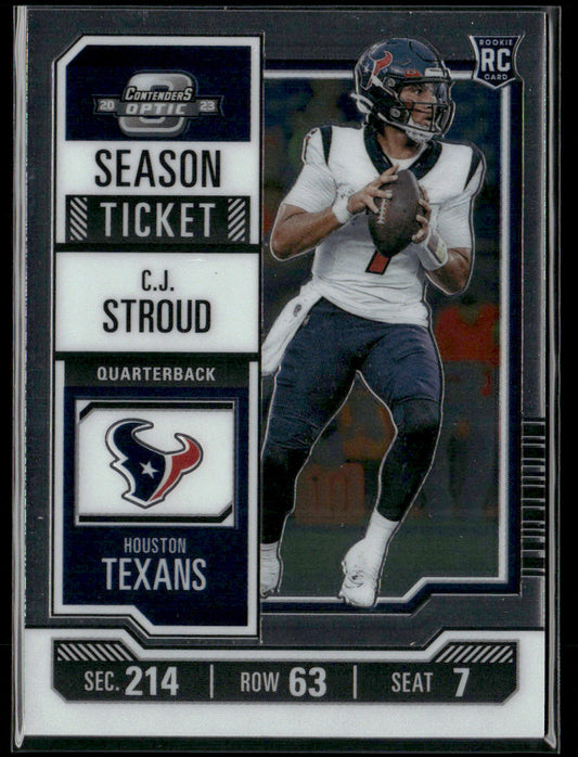 2023 Panini Contenders Optic C.J. Stroud #20 Rookie