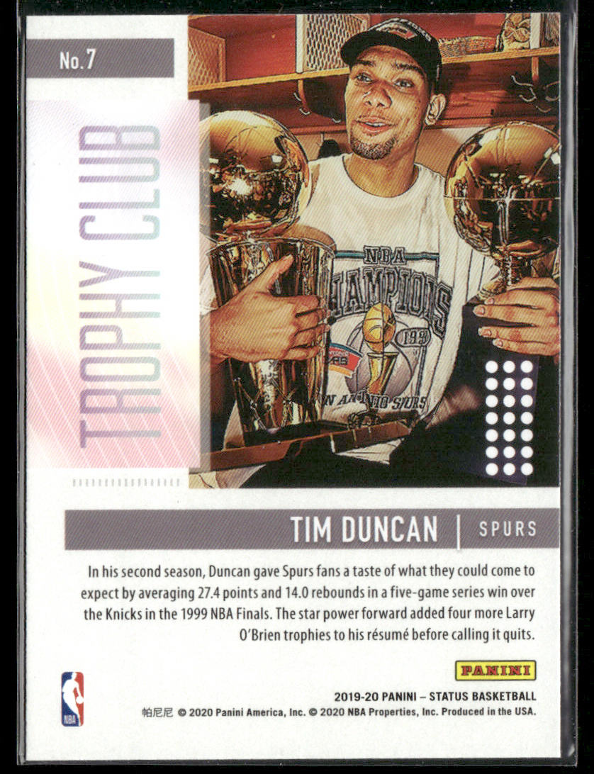 2019-20 Panini Status Tim Duncan #7