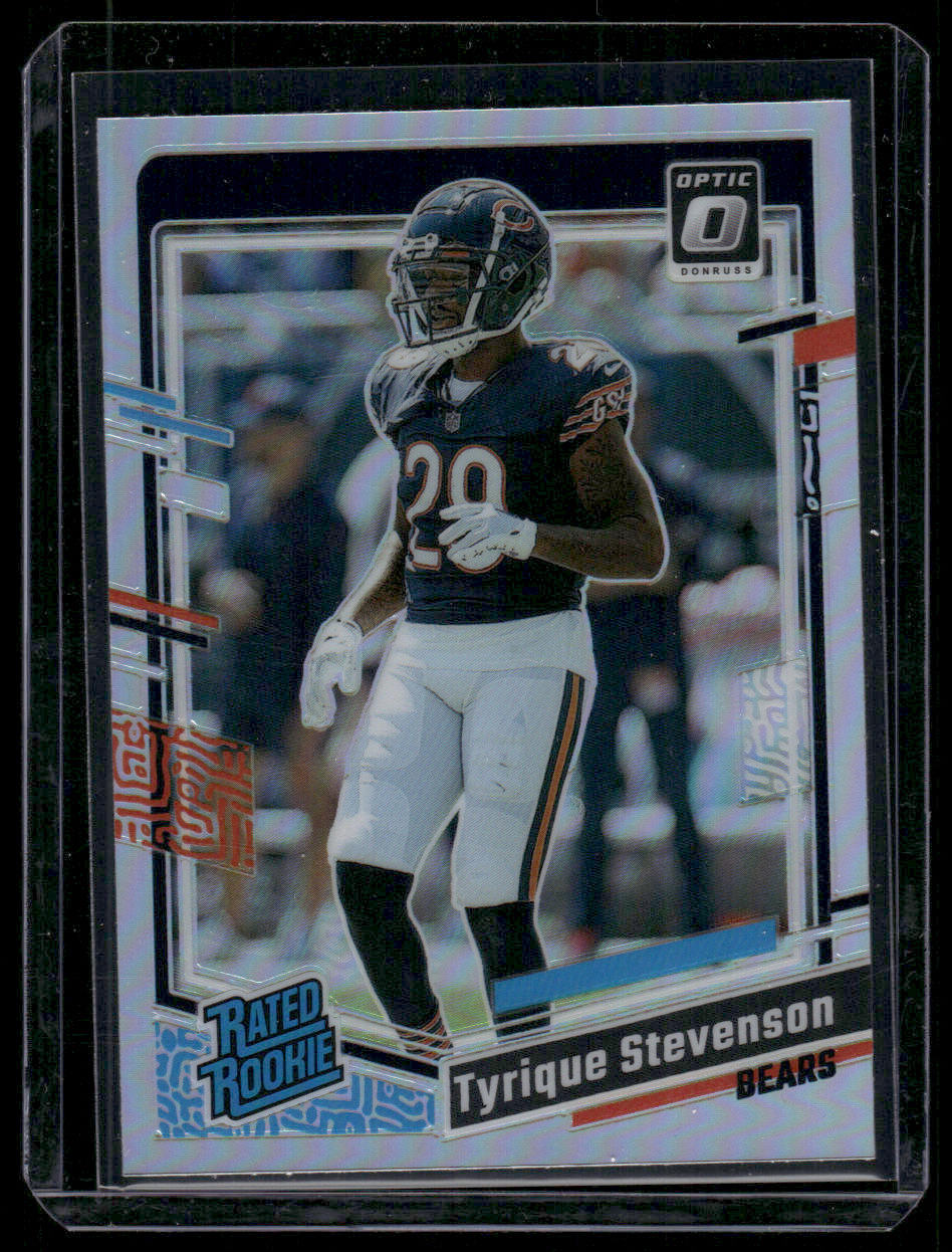 2023 Panini Optic Tyrique Stevenson #219 Holo Prizm Rated Rookie