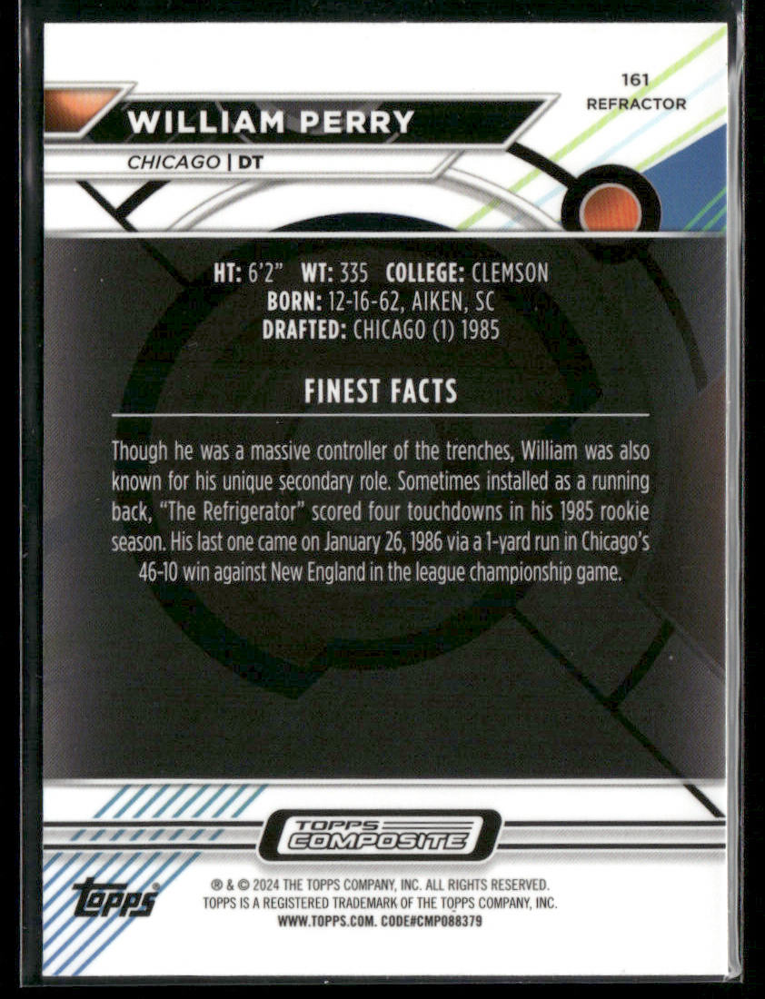 2023 Topps Composite William Perry #161 Finest Refractor