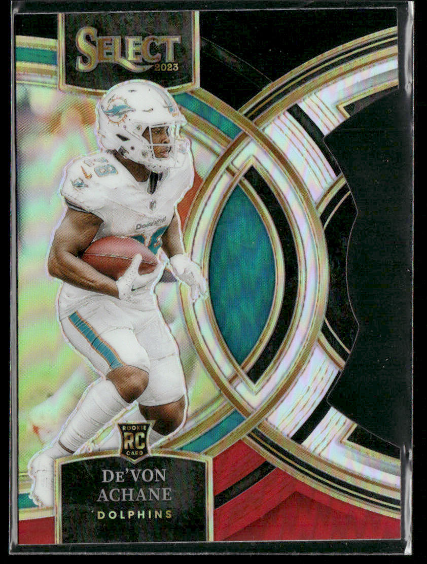 2023 Panini Select De'Von Achane #176 Premier Silver Prizm Rookie