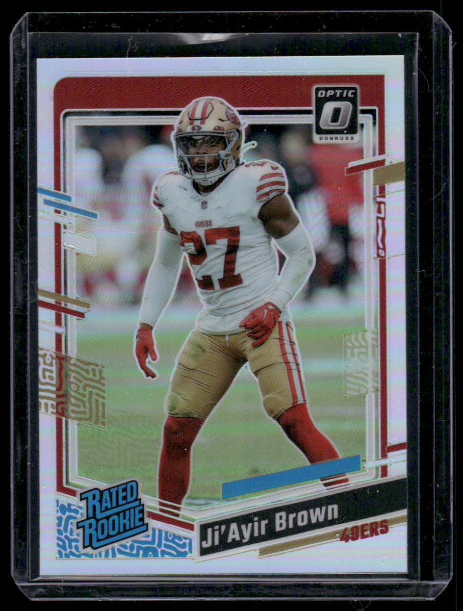 2023 Panini Donruss Optic Ji'Ayir Brown #290 Holo Prizm Rated Rookie