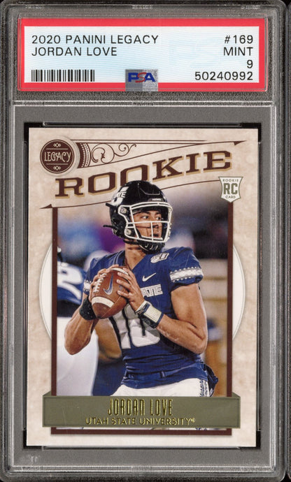 2020 Panini Legacy Jordan Love #169 Rookie PSA 9