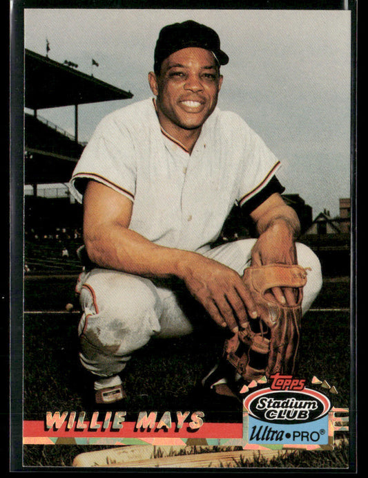 1993 Stadium Club Willie Mays #6 Ultra Pro Limited Edition of 150000