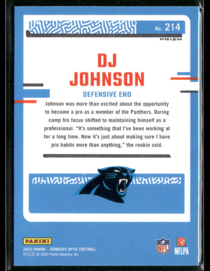 2023 Panini Donruss Optic DJ Johnson #214