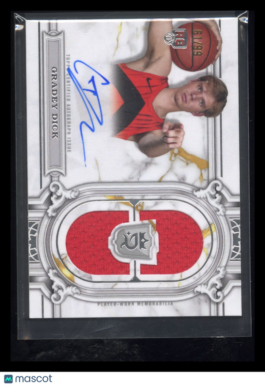 2023-24 Topps Royalty Collection Gradey Dick #RRS-GD RC Rookie Relic Auto 61/99
