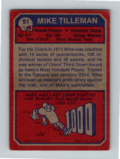 1973 Topps Mike Tilleman #91