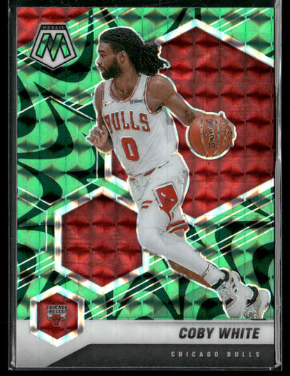 2020-21 Panini Mosaic Coby White #34 Green