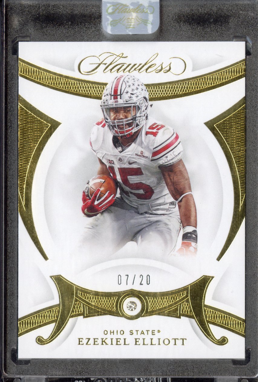 2020 Panini Flawless Collegiate Ezekiel Elliot #47 Diamond 07/20