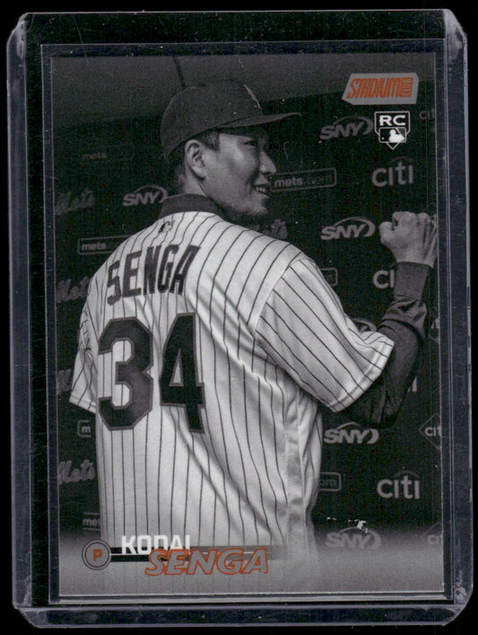 2023 Topps Stadium Club Kodai Senga #185 Black & White Rookie