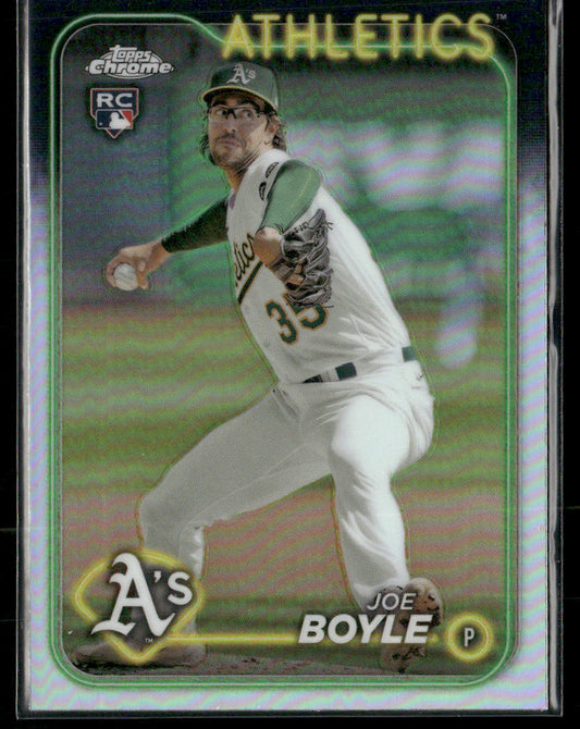 2024 Topps Chrome Joe Boyle #91 Refractor Rookie