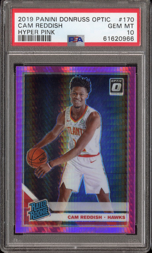 2019 Panini Donruss Optic Cam Reddish #170 Hyper Pink PSA 10