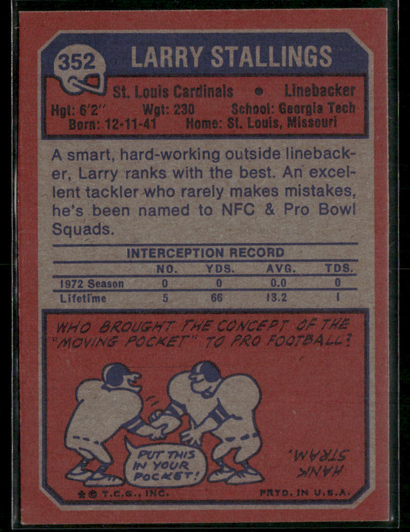 1973 Topps Larry Stallings #352