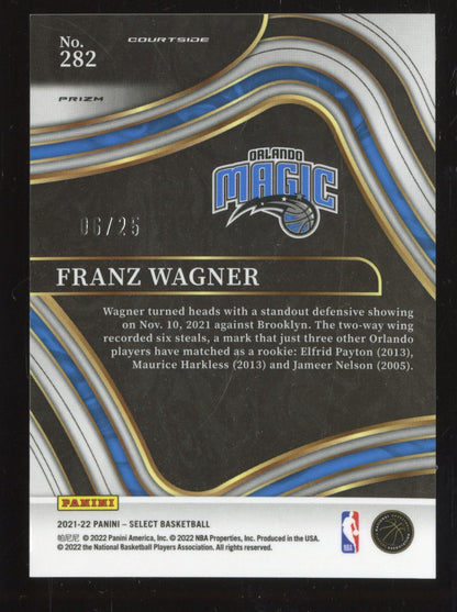 2021 Panini Select Franz Wagner #282 /25 RC