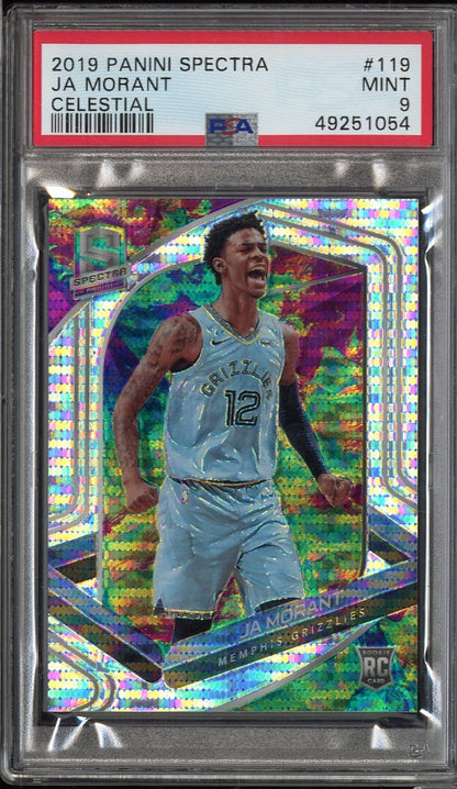 2019 Panini Spectra Ja Morant #119 Celestial /99 PSA 9