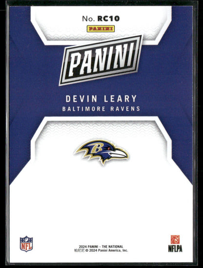 2024 Panini National Devin Leary #RC10 Orange RC /199