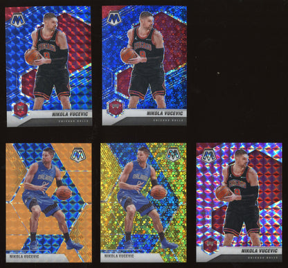 2021 Panini Mosaic Nikola Vucevic /10 + /25 + /11 + /99 +/99 Lot of 5