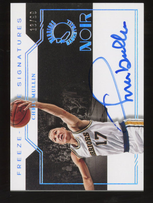 2020-21 Panini Noir Chris Mullin #FF-CMU Freeze Frame Signatures /99