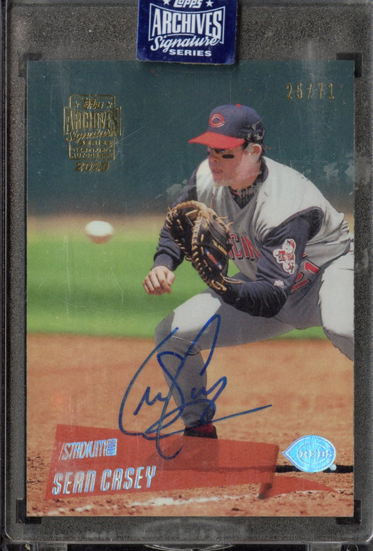 2020 Topps Archives Signature Series Sean Casey #11 Autograph /71