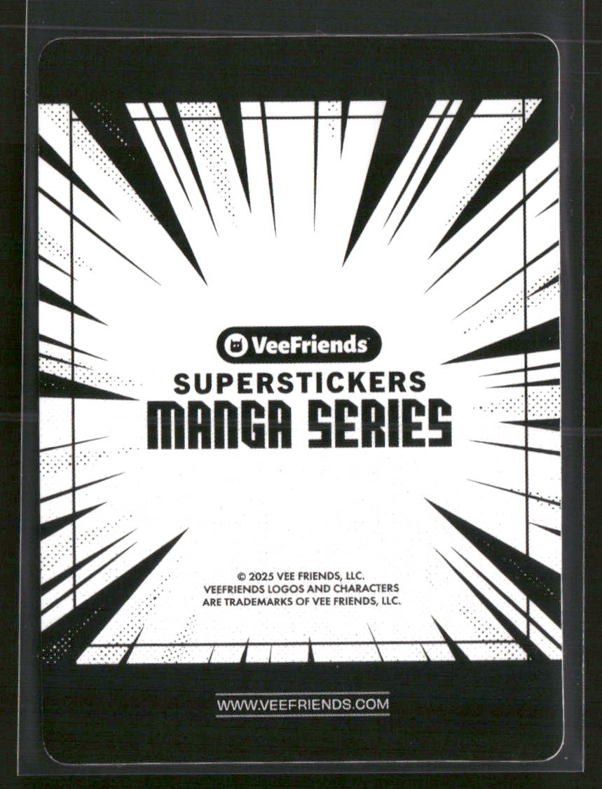 2025 VeeFriends SuperStickers Manga Series Patient Pig SP Black And White