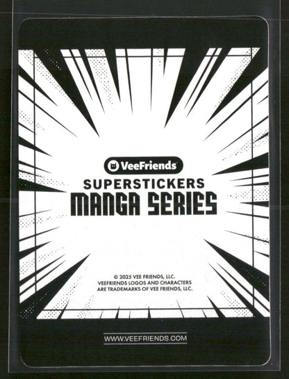 2025 VeeFriends SuperStickers Manga Series Patient Pig SP Black And White