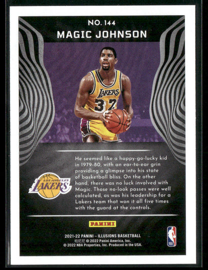 2021-22 Panini Illusions Magic Johnson #144