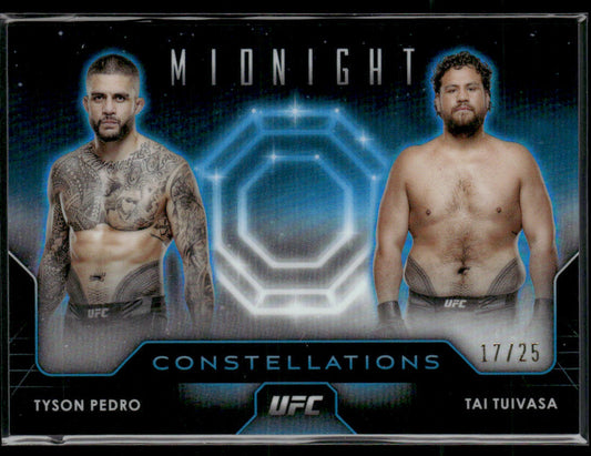 2024 Topps Midnight UFC Tai Tuivasa Tyson Pedro #C0-16 /25