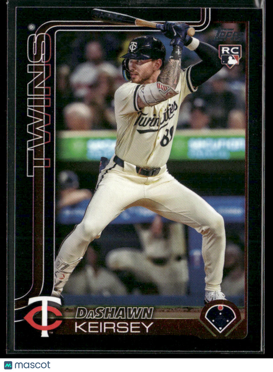 2025 Topps Series 2 DaShawn Keirsey #605 Black 67/74 RC Rookie