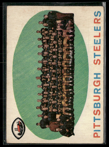 1959 Topps Pittsburgh Steelers #146 Checklist