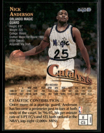 1997-98 Topps Finest Nick Anderson #C3 Catalyst