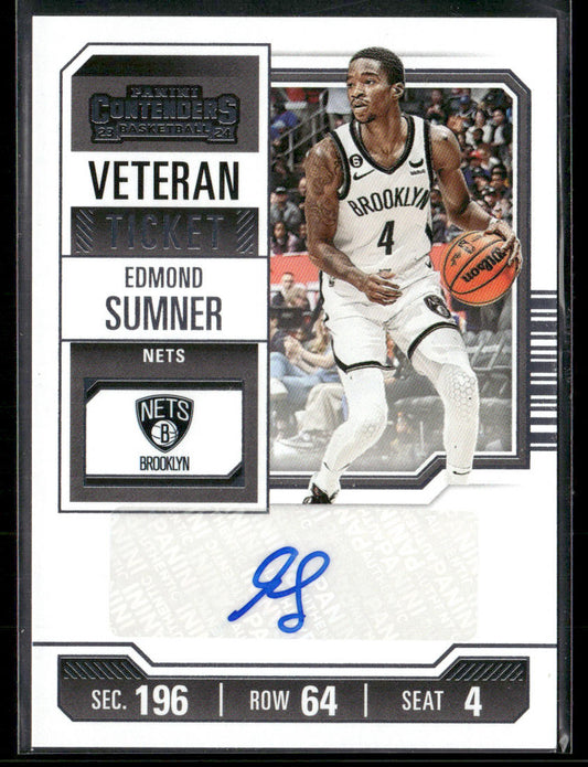 2023-24 Panini Contenders Edmond Sumner #VTR-ESN Autograph