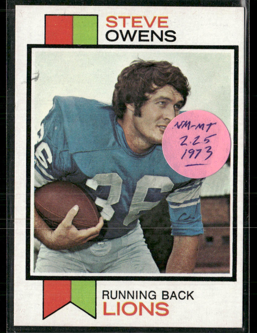 1973 Topps Steve Owens #495