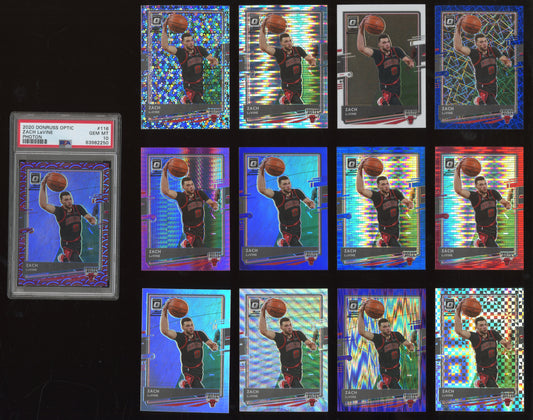 2020 Donruss Optic Zach LaVine #181 Photon PSA 10 + Color Lot of 13