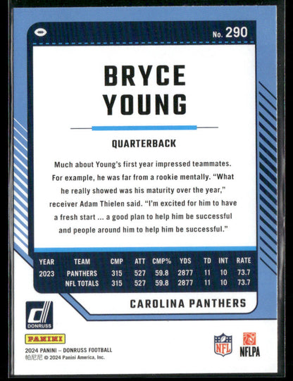 2024 Donruss Bryce Young #290 Press Proof