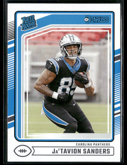 2024 Donruss Ja'Tavion Sanders #317 Rated Rookie