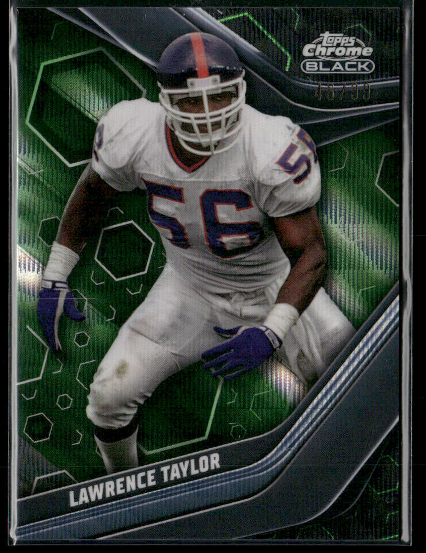 Topps Chrome Black Lawrence Taylor #135 Green /99