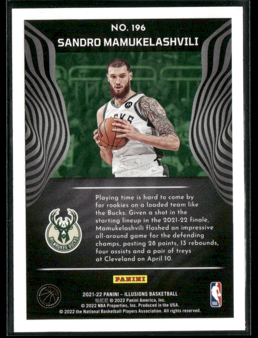 2021-22 Panini Illusions Sandro Mamukelashvili #196