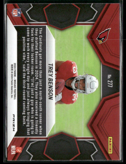 2024 Panini Mosaic Trey Benson #277 Mosaic Prizm RC