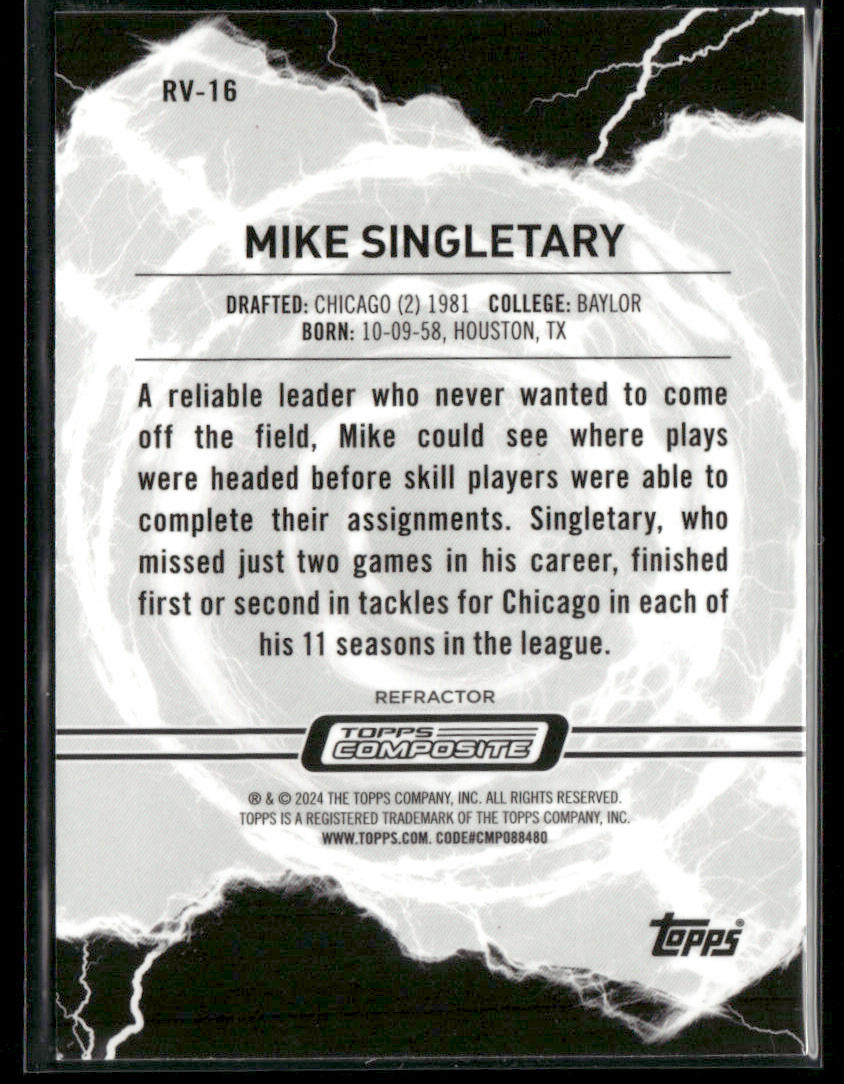 2023 Topps Composite Mike Singletary #RV-16 Resurgence Voltaic