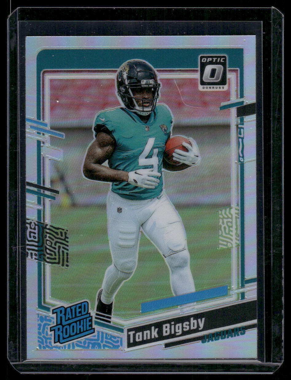 2023 Panini Donruss Optic Football Tank Bigsby #252 Holo Prizm Rated Rookie