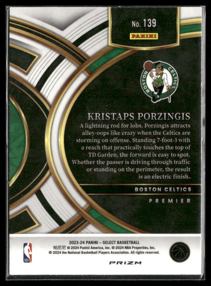 2023-24 Panini Select Kristaps Porzingis #139 Green Seismic