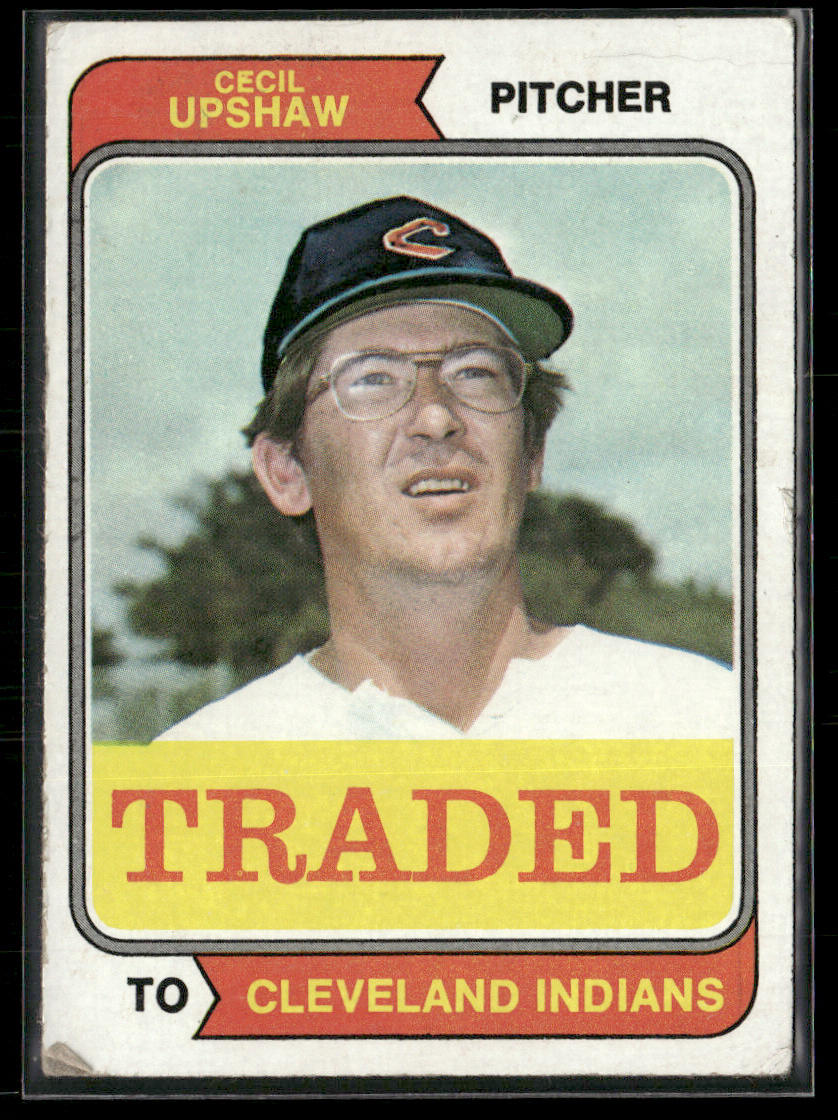 1974 Topps Cecil Upshaw #579T Traded