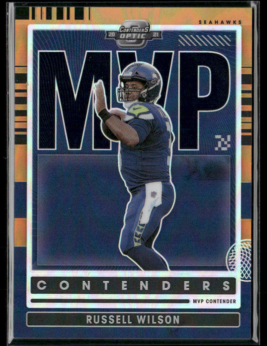 2021 Panini Contenders Optic Russell Wilson #MVP-RWI Orange /50