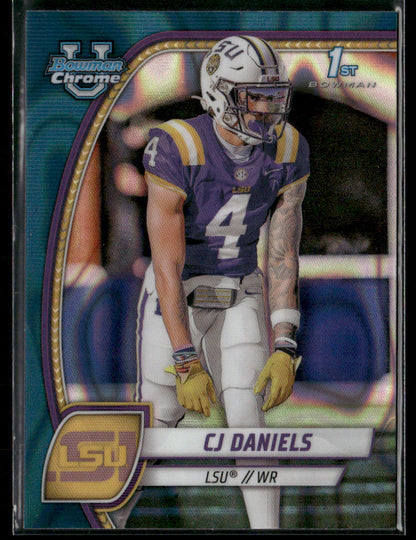 2024 Bowman Chrome University CJ Daniels #150 Teal Lava