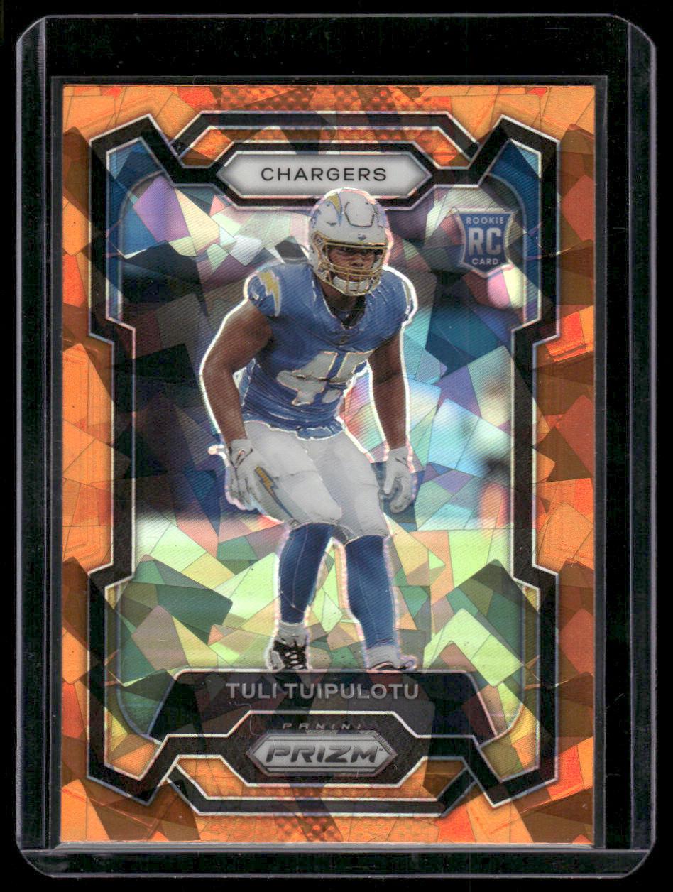 2023 Panini Prizm Tyler Allgeier #14 Orange Ice